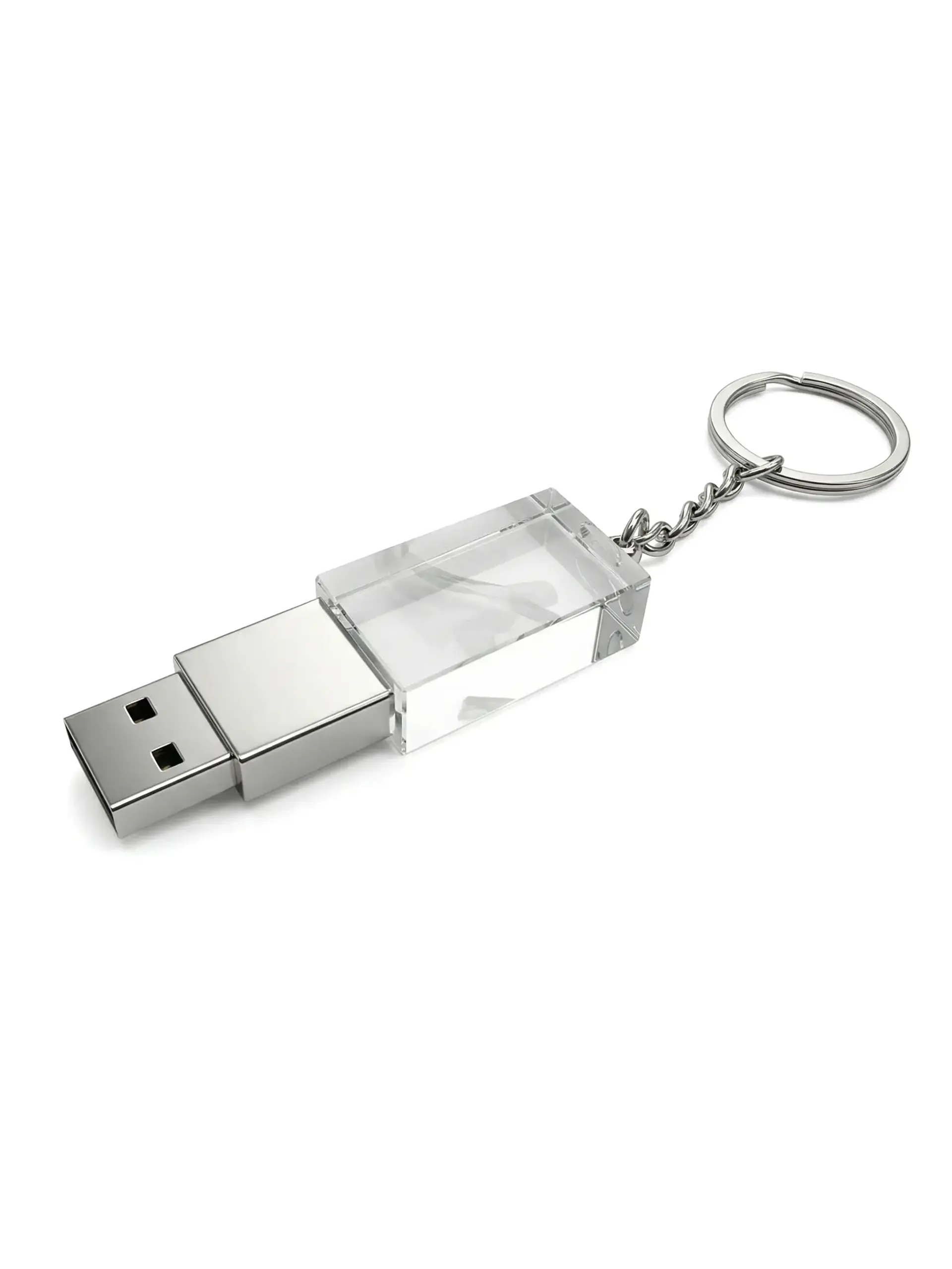 Sozohi - Square Crystal and Metal Promotional USB Flash Drive