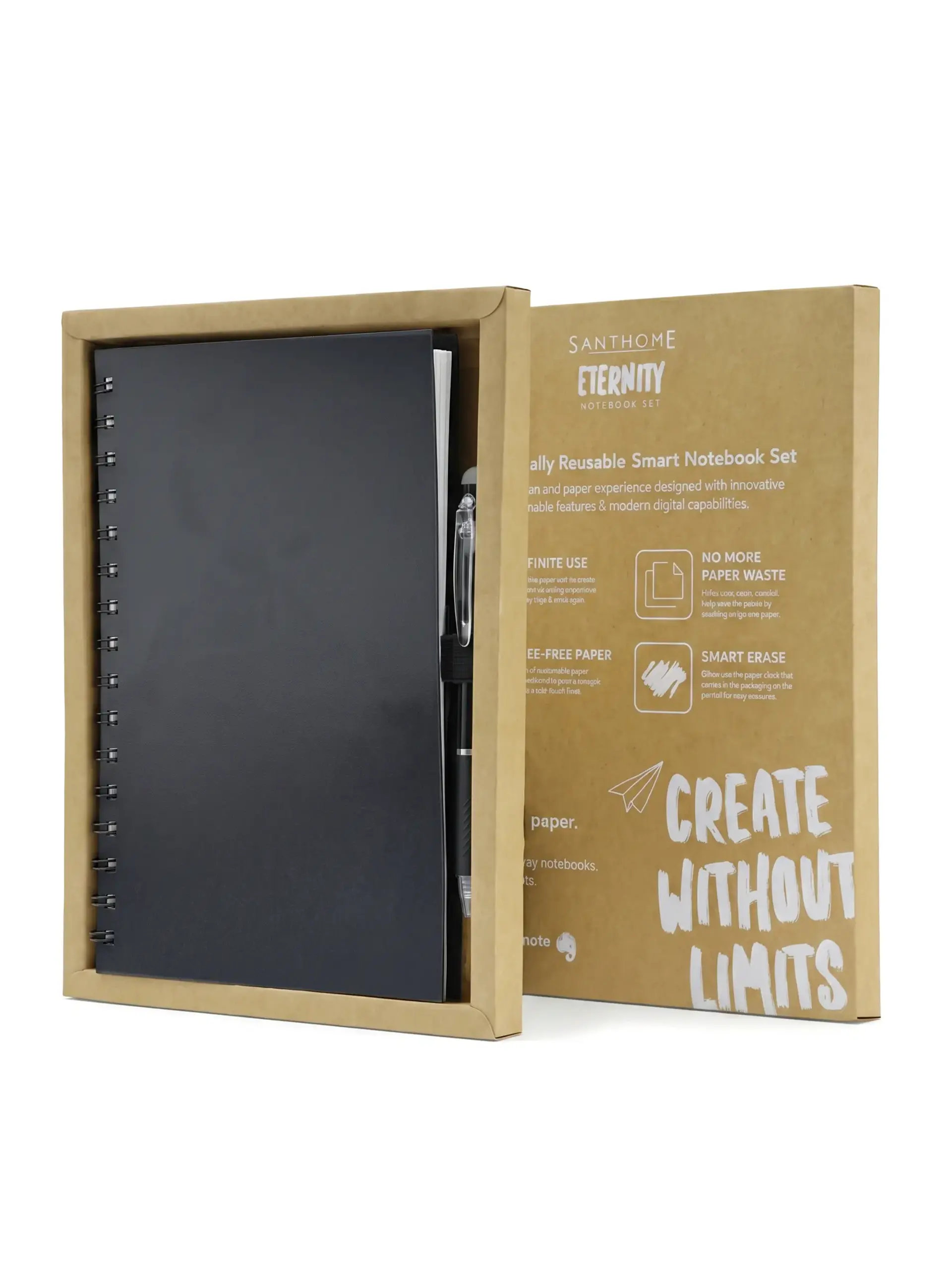 Lisewe - The Reusable Notebook & Pen Set - Black