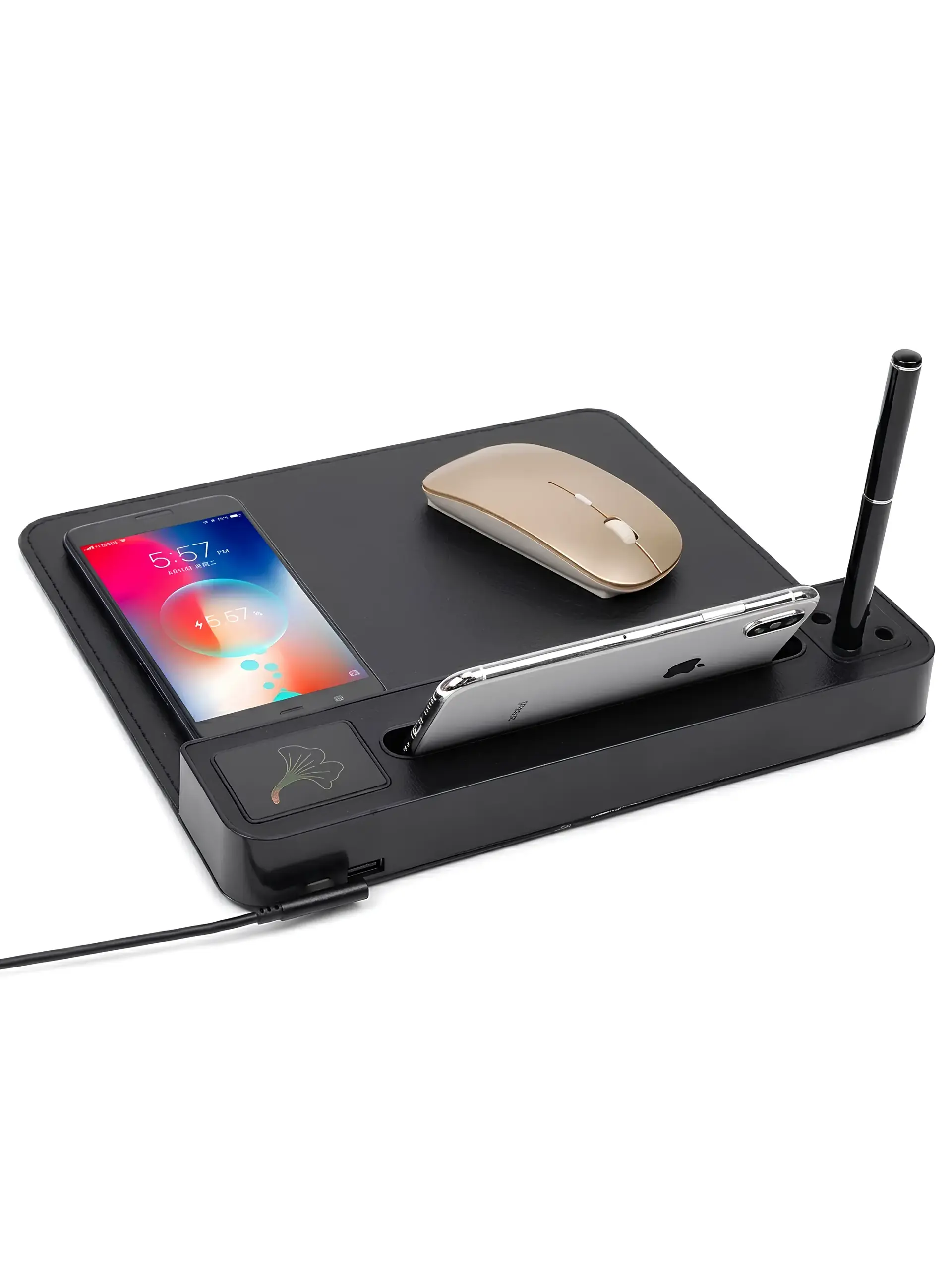 Likuwu - Light-Up Logo Wireless Charging Mouse Pad 10W Power