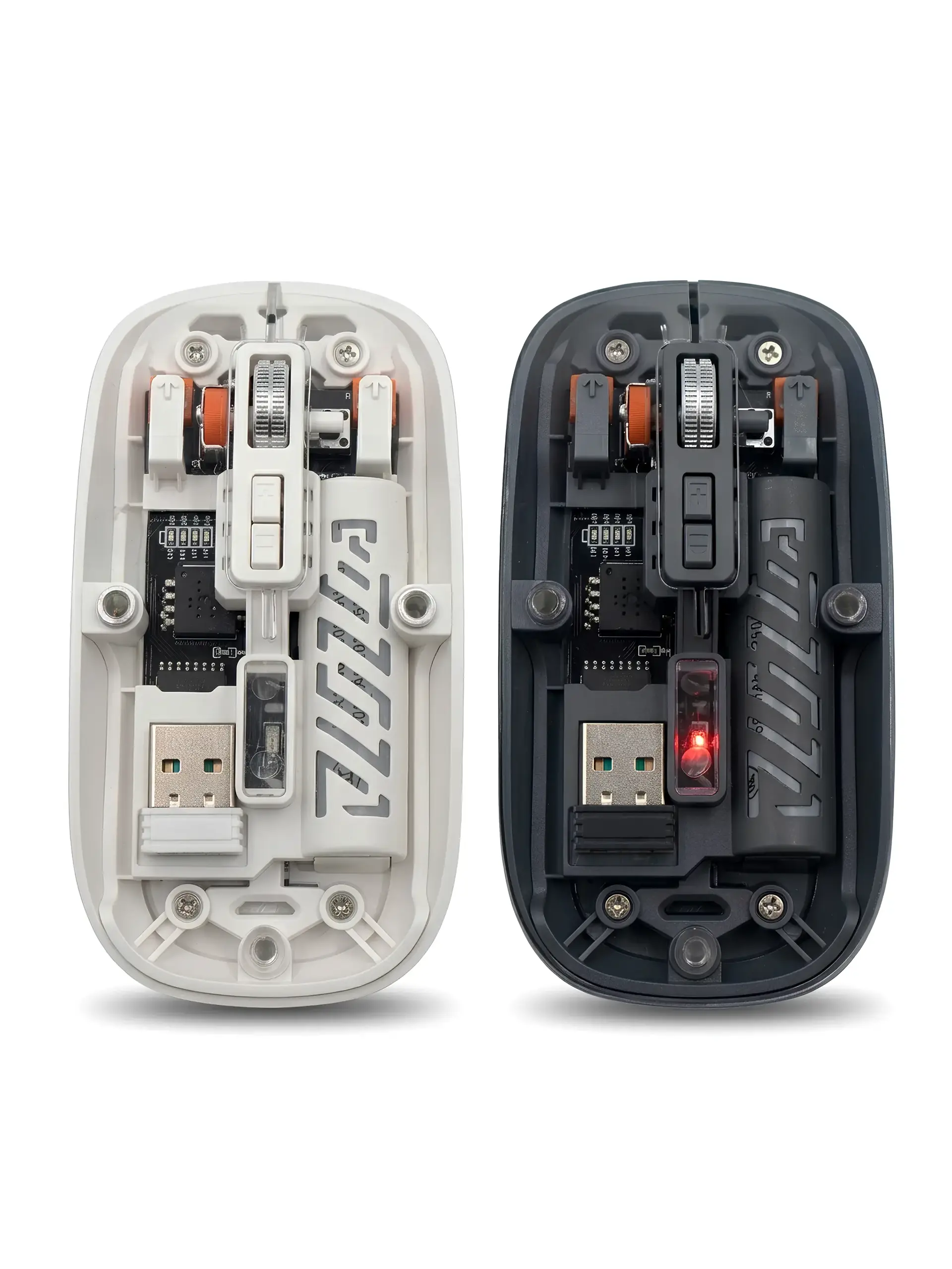 Vopavu - Transparent Dual Mode Wireless Mouse 2.4G & Bluetooth
