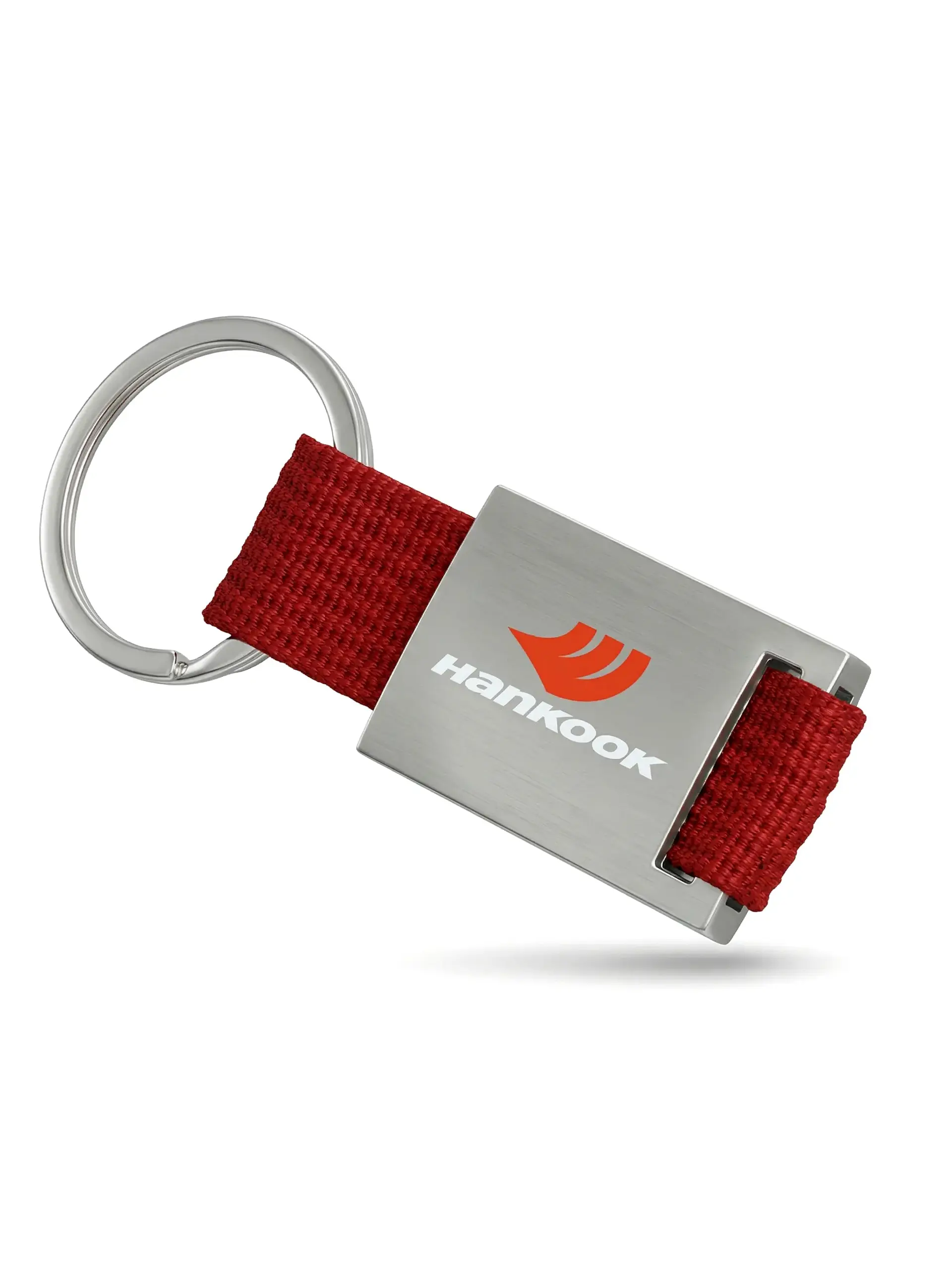 Orecer - Loop Metal Keychain with Matt Silver and Fabric Strap