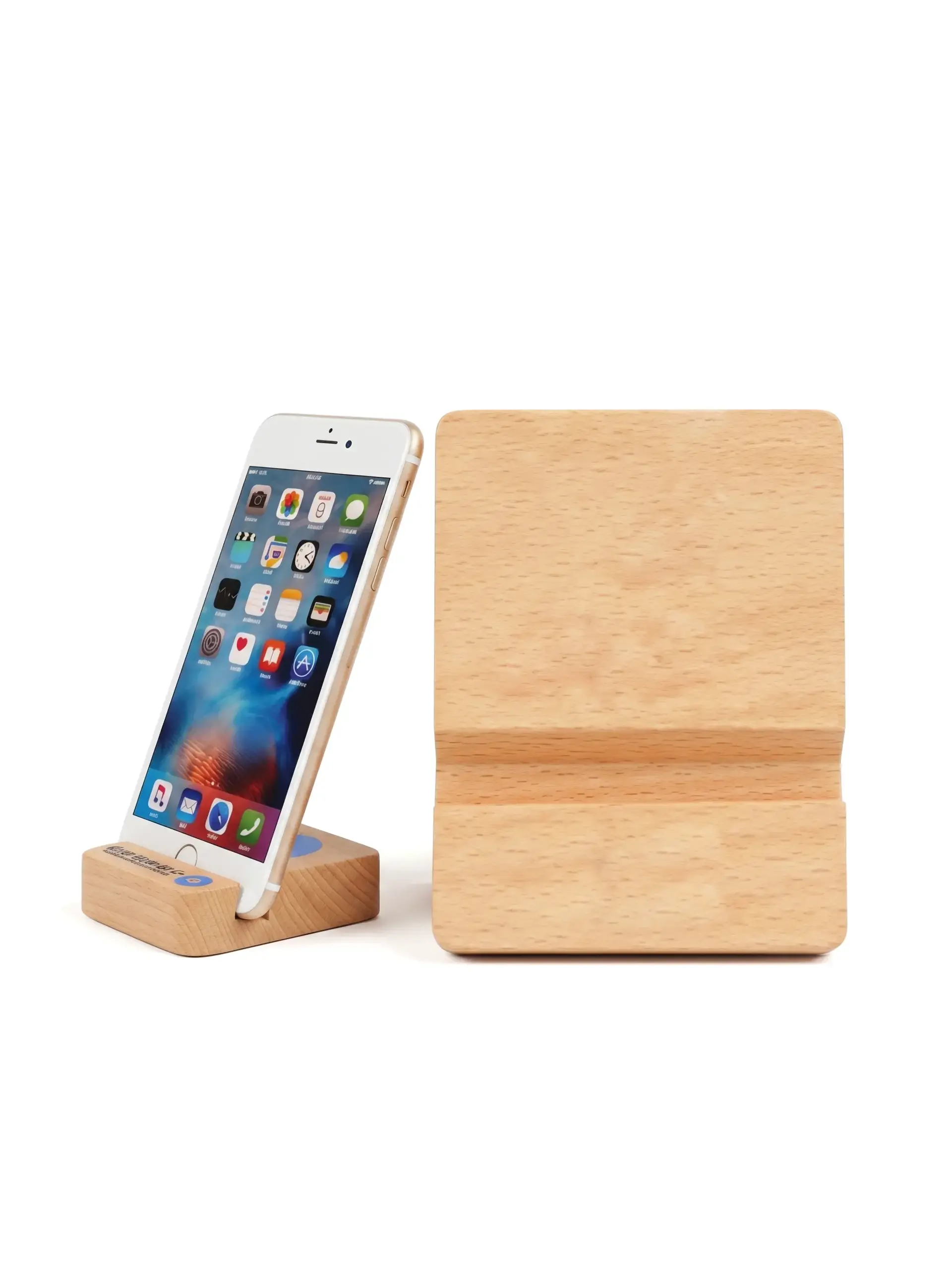 Symuma - Universal Wooden Mobile Phone Stand for Desktop