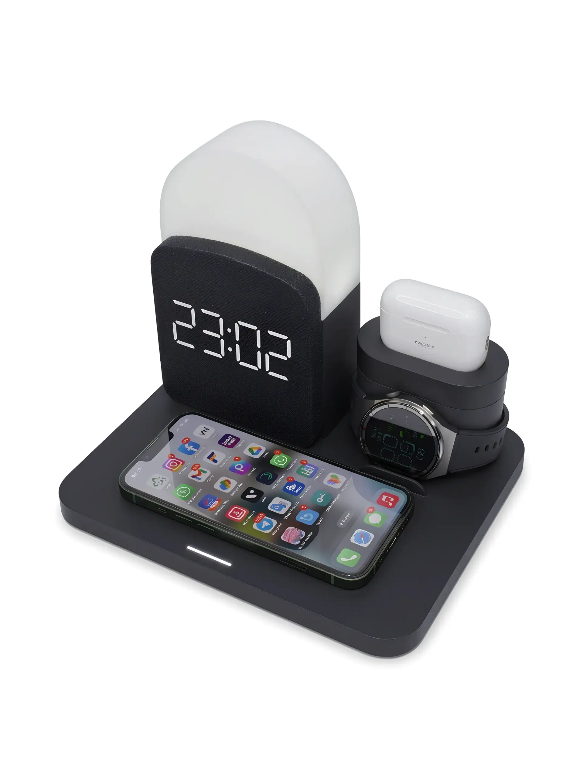 Zetabu - Multi-Function QI Standard Wireless Fast Charging Station