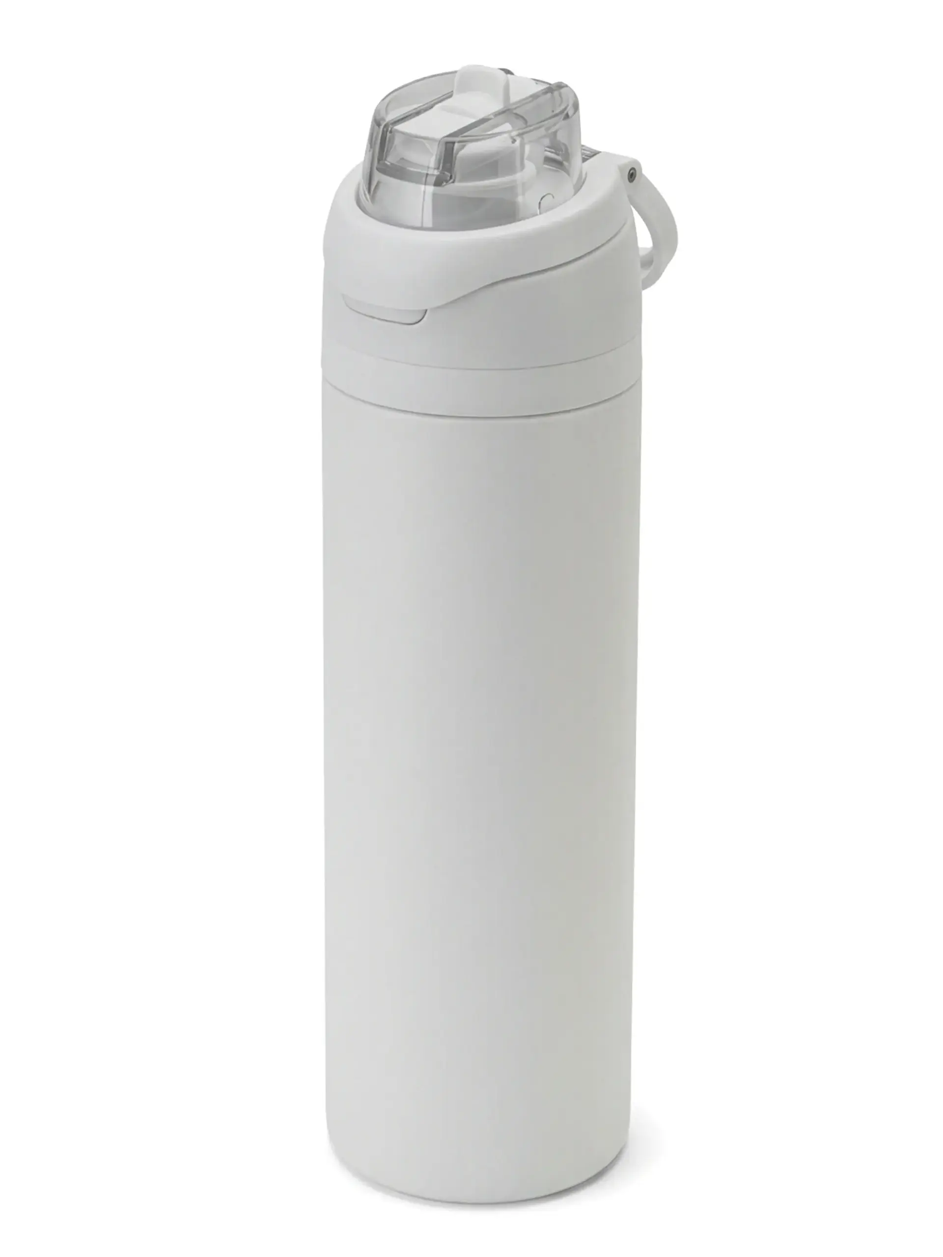 Cahija - Recycled Stainless Steel Bottle with Dual Sip Lid - White