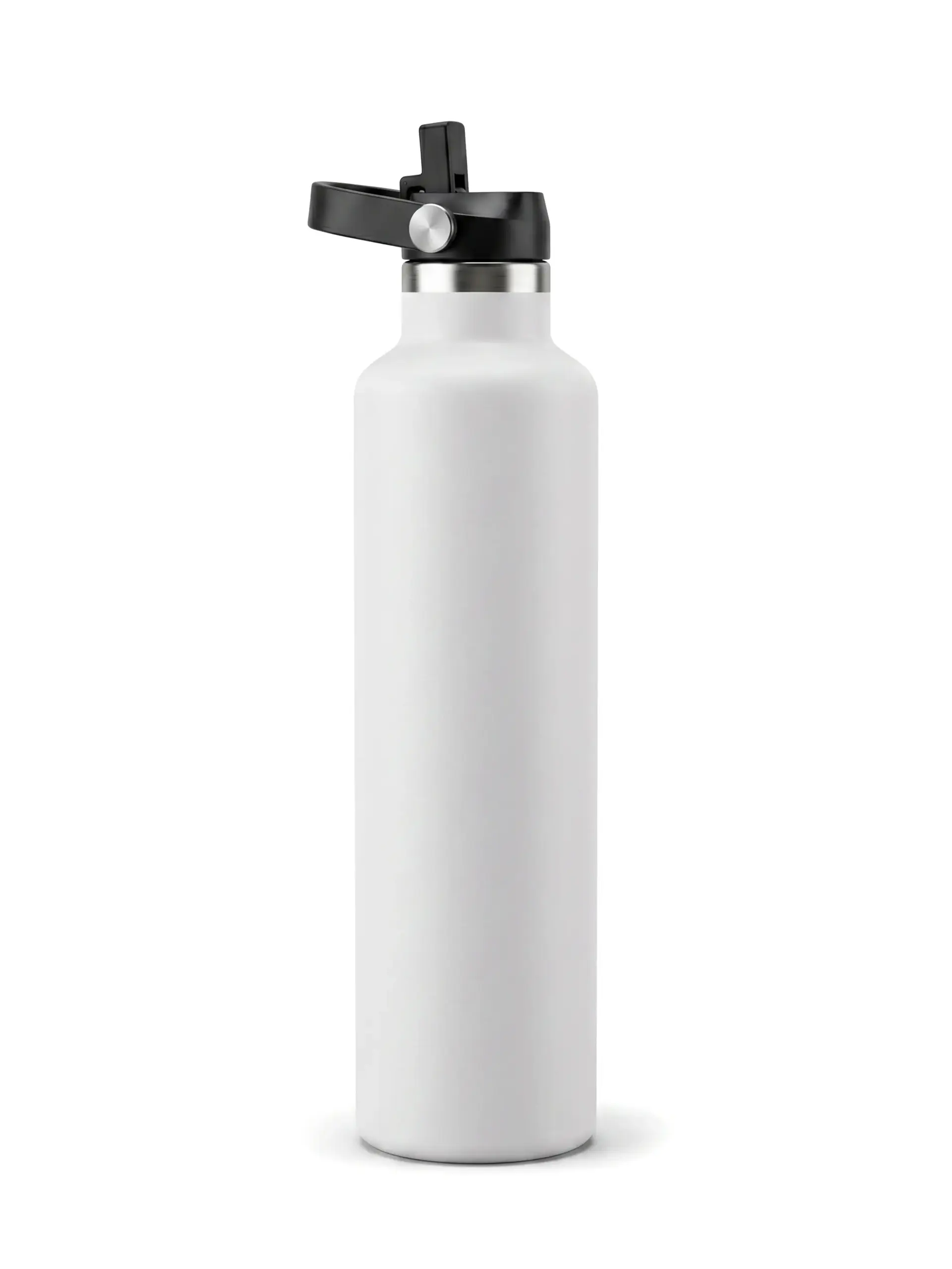 Sunako - Vacuum Stainless Steel Bottle with Sports Lid 1L - White