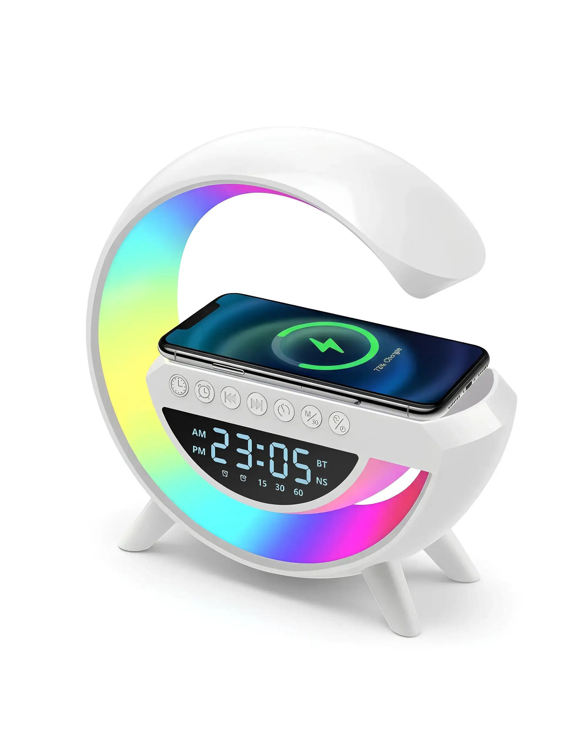 Ligodo - LED Wireless Charging Bluetooth 5.3 Multimedia Speaker