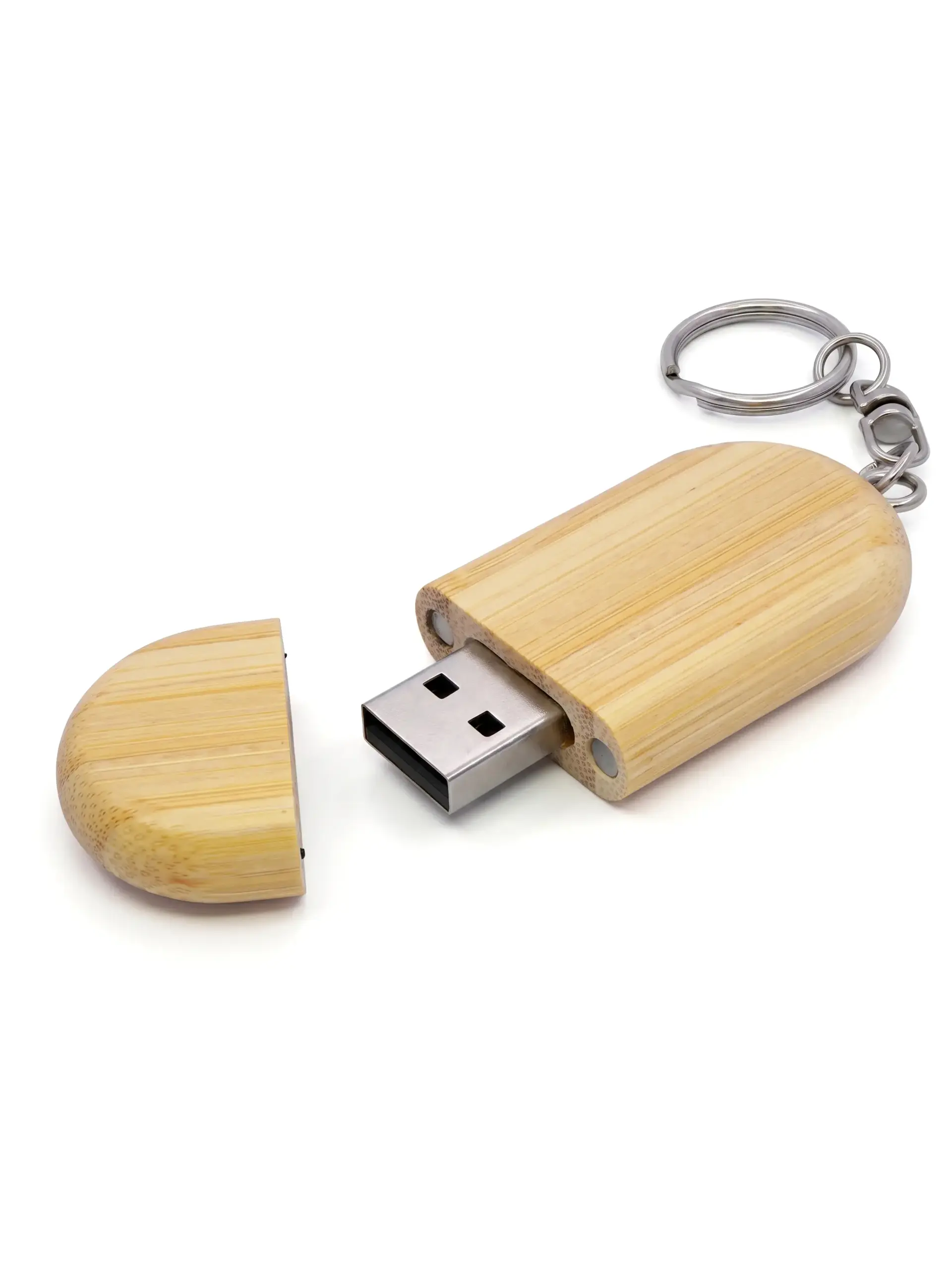 Orajis - Classic Rectangular Bamboo USB Flash Drive 60mm