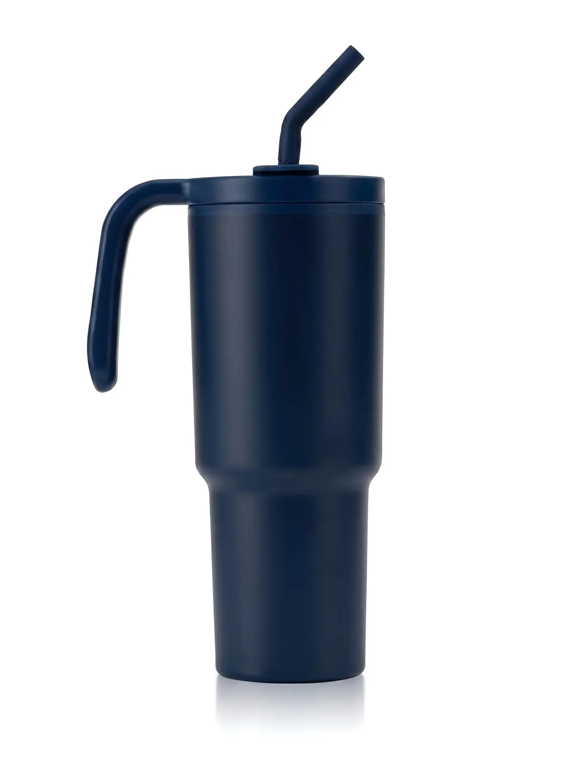 Akolus - Recycled Stainless Steel/PP Tumbler with 360 Branding - Navy Blue