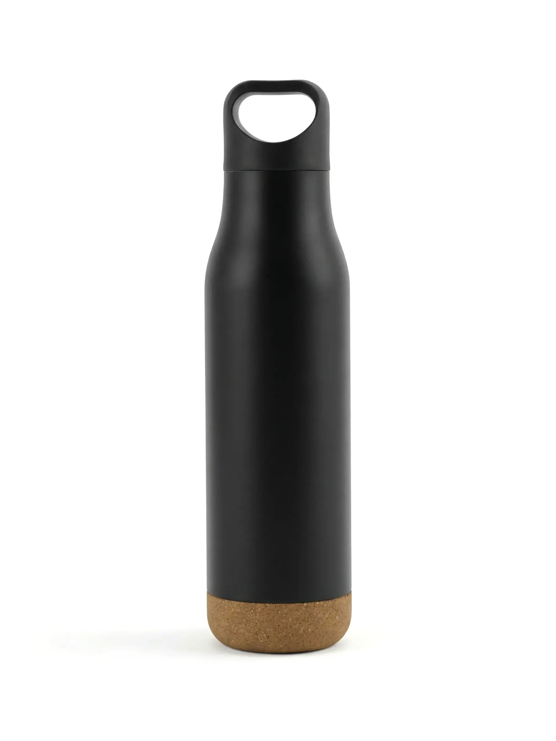 Sufusi - Insulated Water Bottle with Cork Base - Black